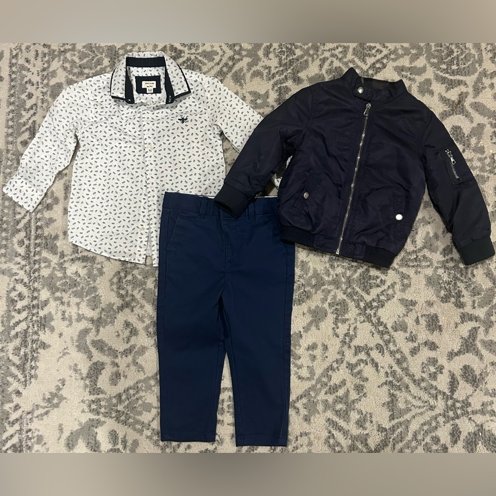 River Island Mini Baby Boy’s Matching Dress Wear Bundle- Size 9-12 Months
